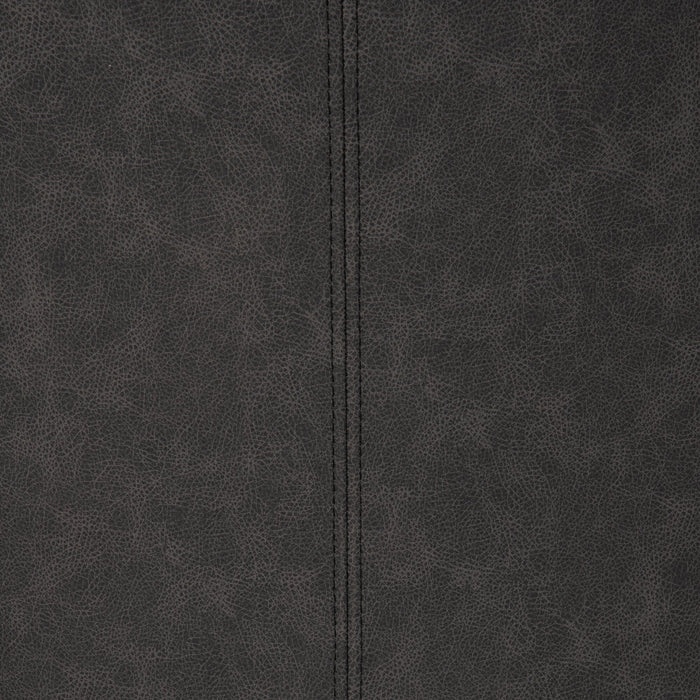 Chaise de salle à manger Bree en tissu de cuir végétalien - grise