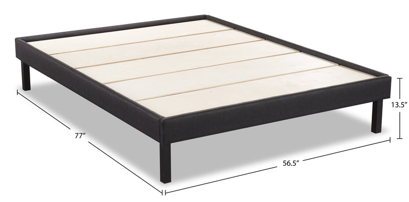 Base plateforme Breeze pour lit double - gris foncé