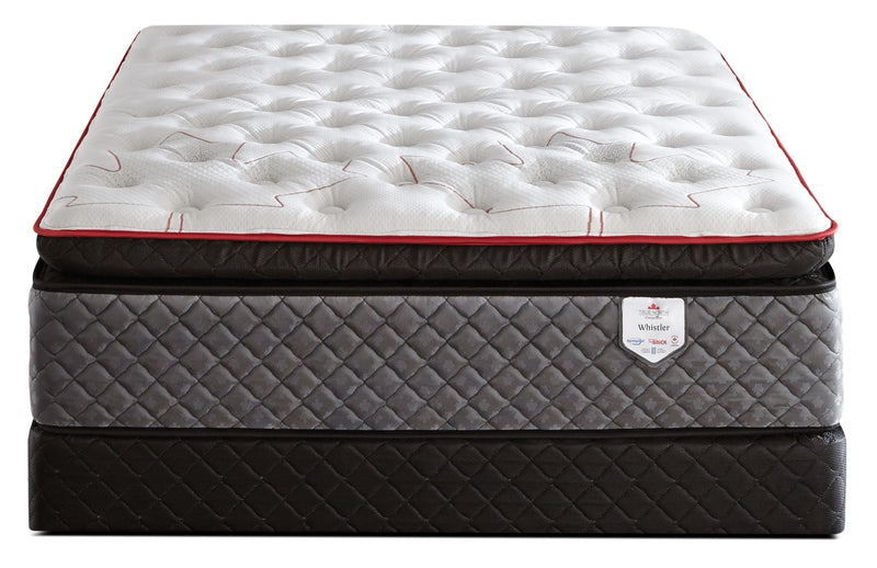 Ensemble matelas à Euro-plateau True North Whistler Chiropractic de Springwall pour lit double