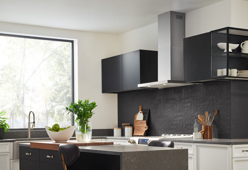 Hotte cheminée pyramidale Broan Designer de 30 po - BWT1304SS