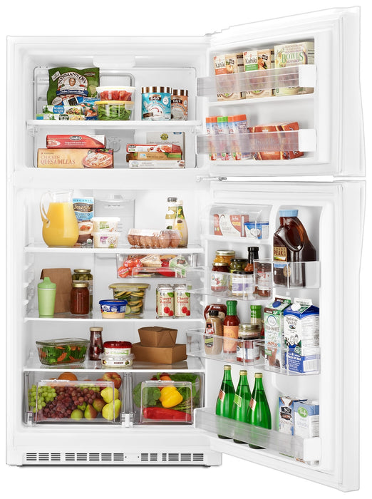 Réfrigérateur Whirlpool de 21,3 pi³ et de 33 po à congélateur supérieur - blanc - WRT541SZDW