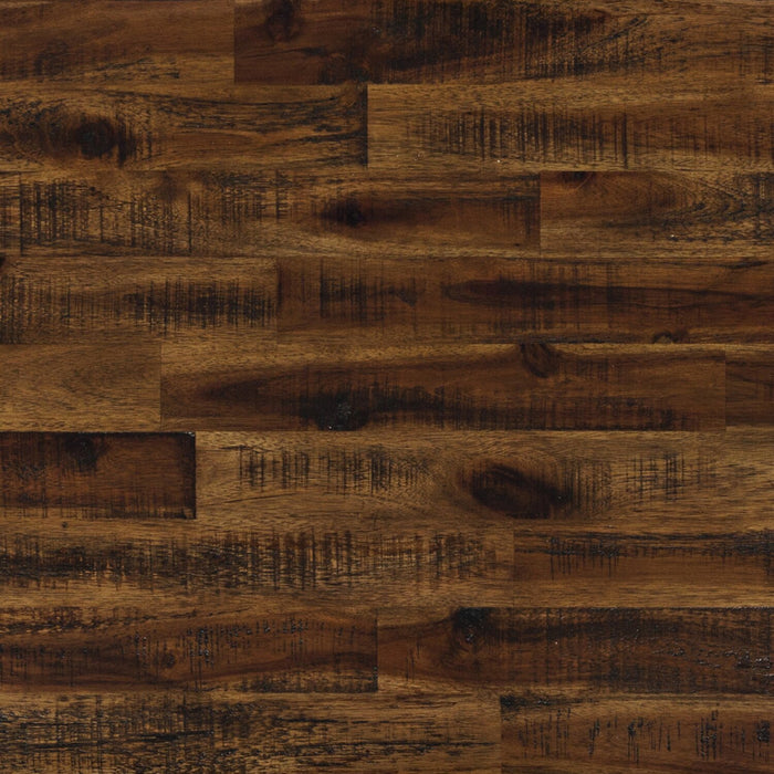 Table à café rustique Casey de 48 po avec rangement, tablette et roulettes - bois brun