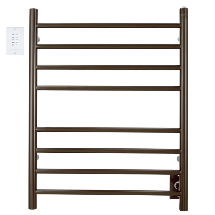 Porte-serviettes chauffant électrique Prestige d’Ancona 8 barres, câblé ou branché - AN-5382