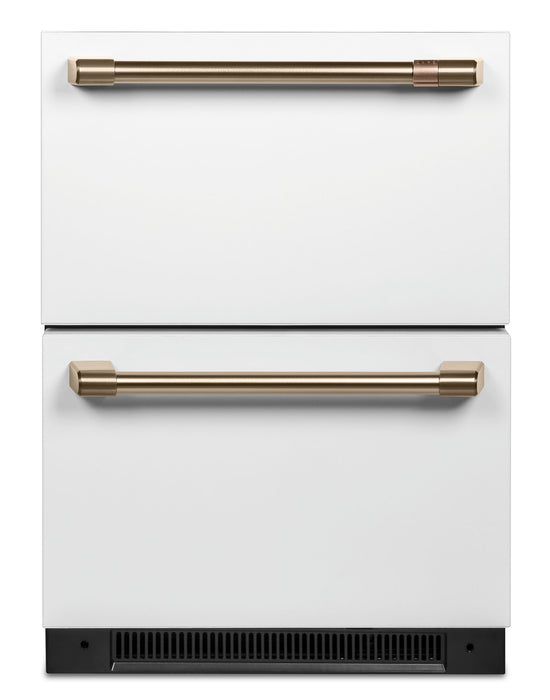 Réfrigérateur Café de 5,7 pi³ et de 24 po à 2 tiroirs - blanc mat - CDE06RP4NW2