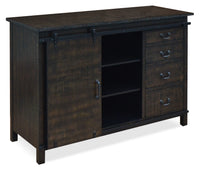 Desserte à porte de grange – brune