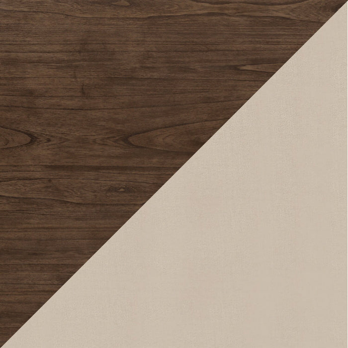 Ensemble de salle à manger Chelsea 7 pièces avec table de 60 po (L) et 6 chaises taupe - brun noyer