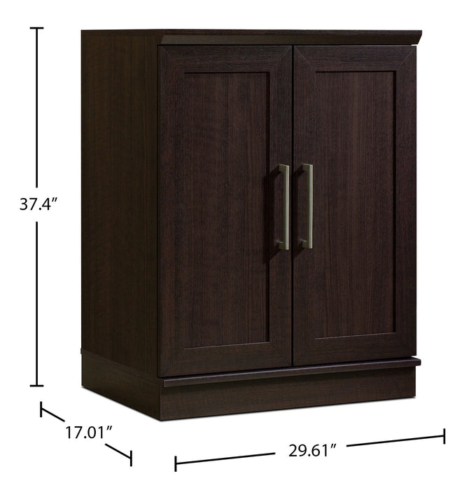 Armoire basse Clinton de 29,61 po - brun foncé