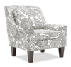 Fauteuil d’appoint club Sofa Lab personnalisable de 29 po fabriqué au Canada en tissu avec pattes en bois - Dalmatian multicolore