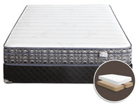 Ensemble matelas ferme à Euro-plateau divisé Endeavour 4 de Springwall pour grand lit