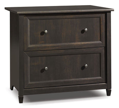 Edge Water Letter/Legal Filing Cabinet – Estate Black - Contemporary style Filing Cabinet in Black Wood