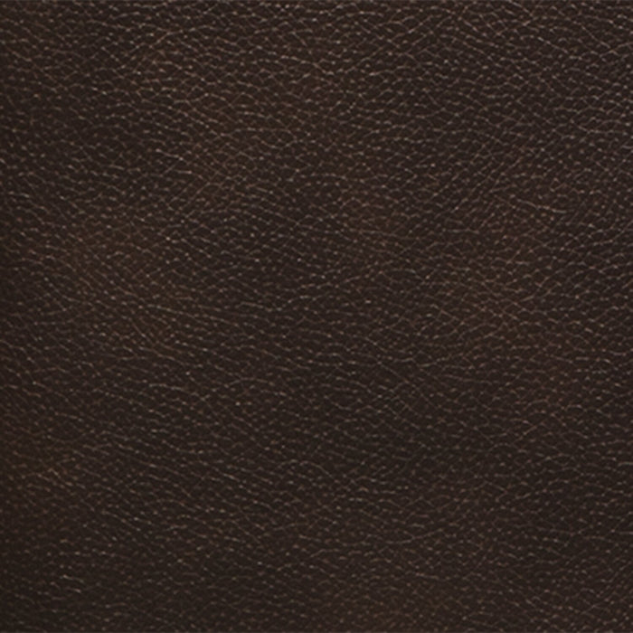 Causeuse Curt de 63 po en cuir véritable avec capitonnage à boutons - brun