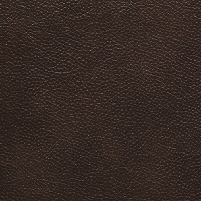 Sofa Curt de 85 po en cuir véritable avec capitonnage à boutons - brun