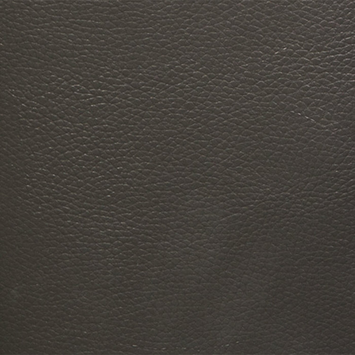 Fauteuil Curt de 41 po en cuir véritable avec capitonnage à boutons - gris