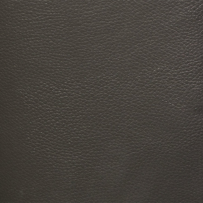 Sofa Curt de 85 po en cuir véritable avec capitonnage à boutons - gris