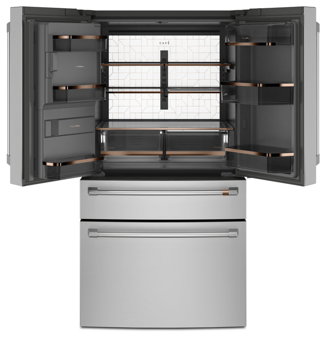 Réfrigérateur Café de 27,8 pi³ et de 36 po à portes françaises - acier inoxydable - CVE28DP2NS1