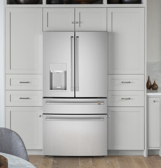 Réfrigérateur Café de 27,8 pi³ et de 36 po à portes françaises - acier inoxydable - CVE28DP2NS1