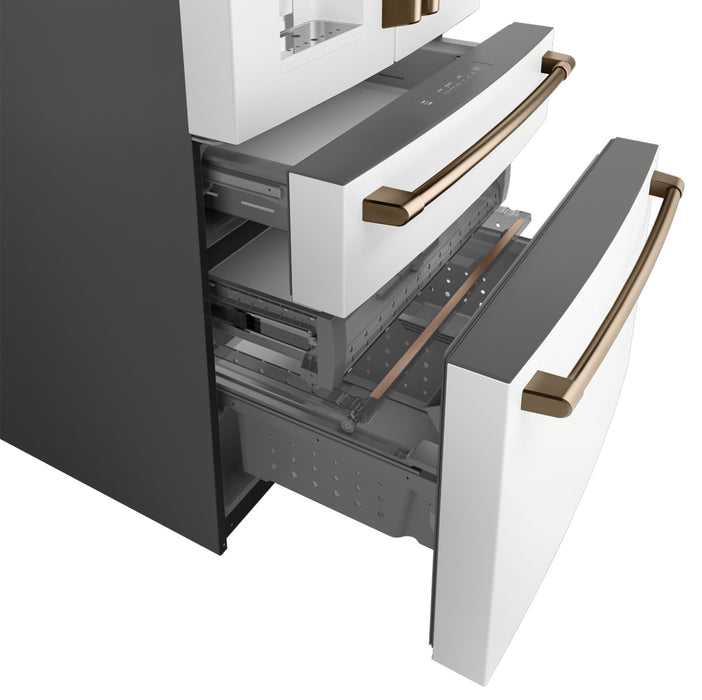Réfrigérateur Café de 27,8 pi³ et de 36 po à portes françaises - blanc mat - CVE28DP4NW2