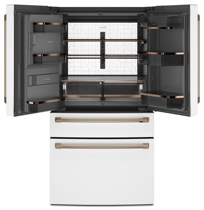 Réfrigérateur Café de 27,8 pi³ et de 36 po à portes françaises - blanc mat - CVE28DP4NW2