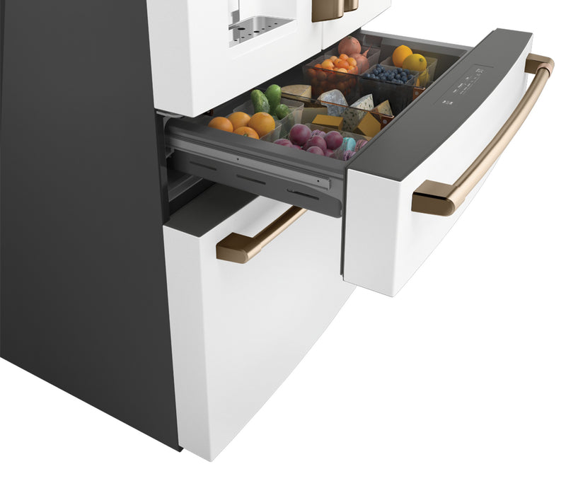 Réfrigérateur Café de 27,8 pi³ et de 36 po à portes françaises - blanc mat - CVE28DP4NW2