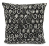 Coussin décoratif Crawford 20 po - noir et gris