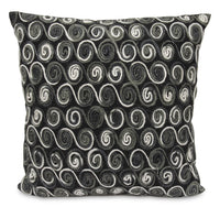 Coussin décoratif Crawford 20 po - noir et gris