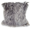Coussin décoratif carré Mongolian 16 po - lavande avec pointes grises