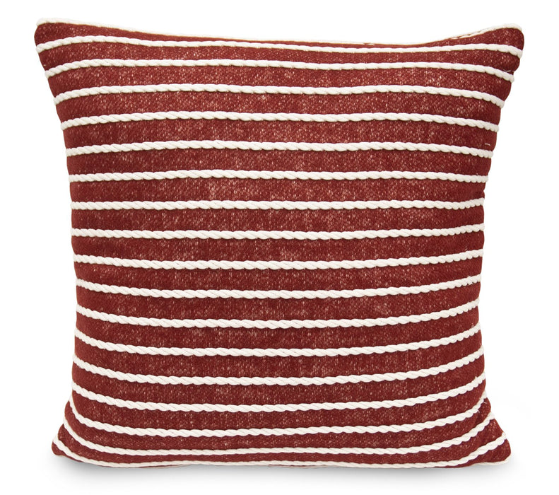 Coussin décoratif Butler 18 po - rouge