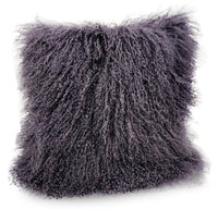 Coussin décoratif carré Mongolian 16 po - lavande