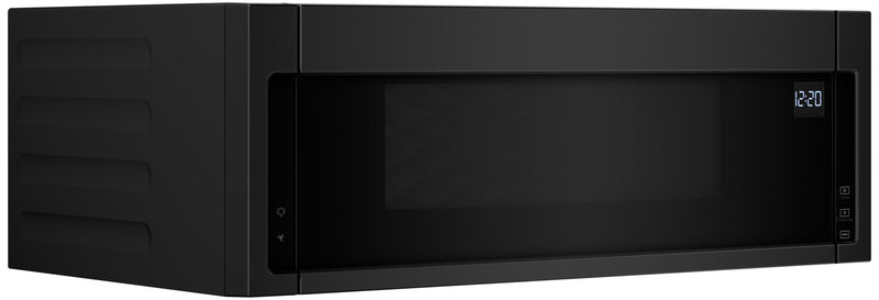 Four à micro-ondes à hotte intégrée mince Whirlpool de 1,1 pi³ avec cuisson à 900 W - noir - YWML55011HB