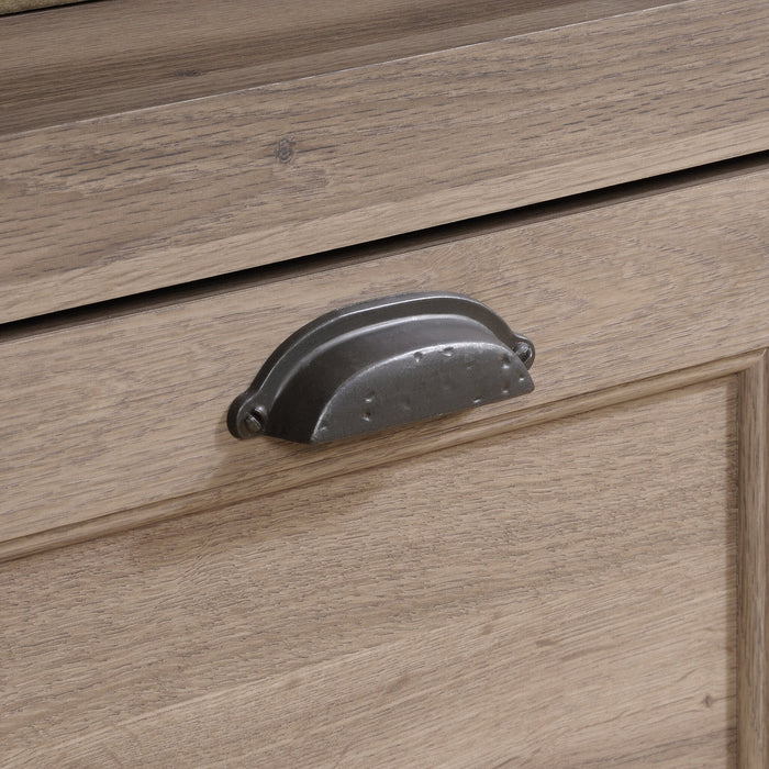 Bureau de direction Davon de 59,05 po à 2 tiroirs avec armoire - chêne salé 