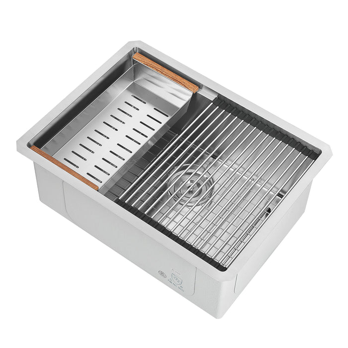 Évier de cuisine poste de travail sous plan Ancona de 25 po - AN-3370