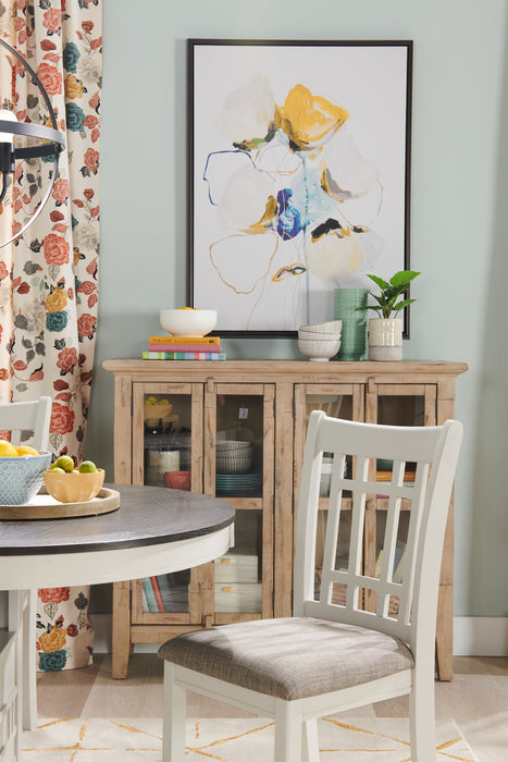 Chaise de salle à manger Dena de hauteur comptoir en tissu d’apparence lin - gris tourterelle