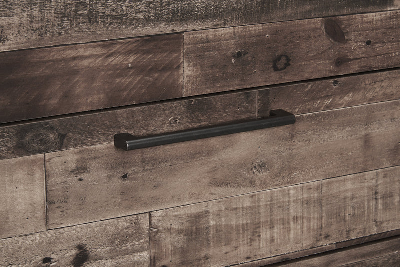 Commode Derekson de 58,7 po (L) x 36,4 po (H) à 6 tiroirs pour la chambre à coucher - grise