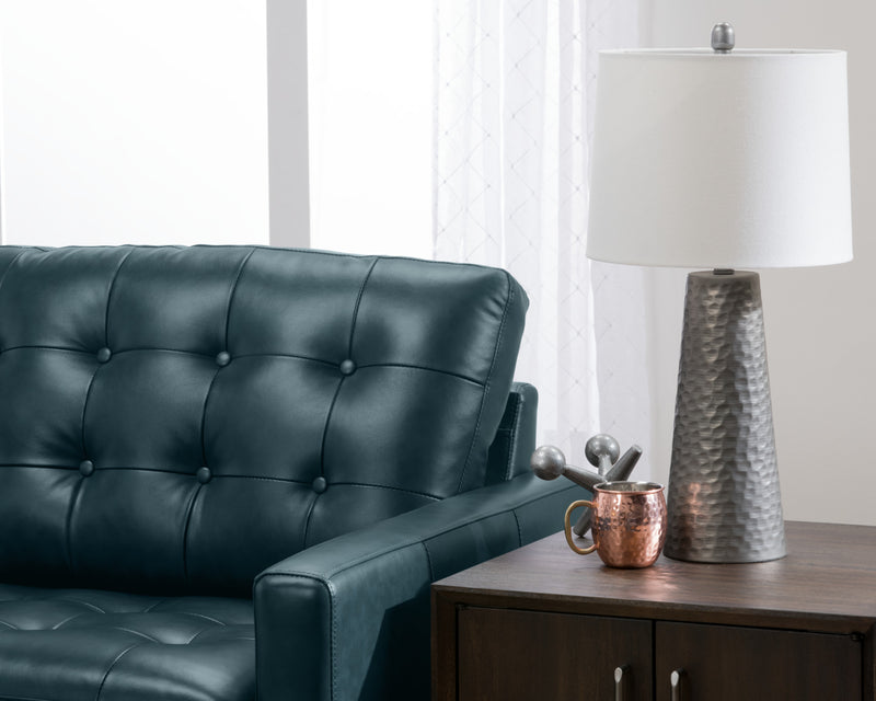 Lampe de table rétro de 26 po en métal martelé