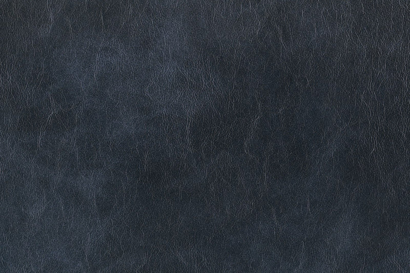 Causeuse inclinable Kory en tissu apparence cuir – bleu foncé