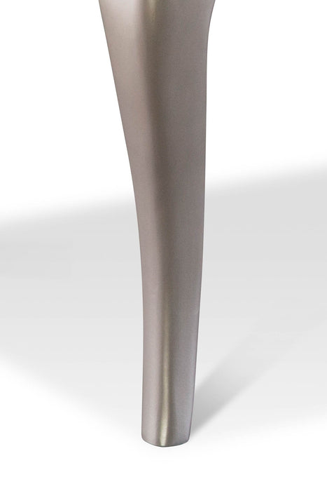 Ensemble de salle à manger Diva 5 pièces avec table, rallonge de 66 po à 84 po (L) et 4 chaises - gris argenté