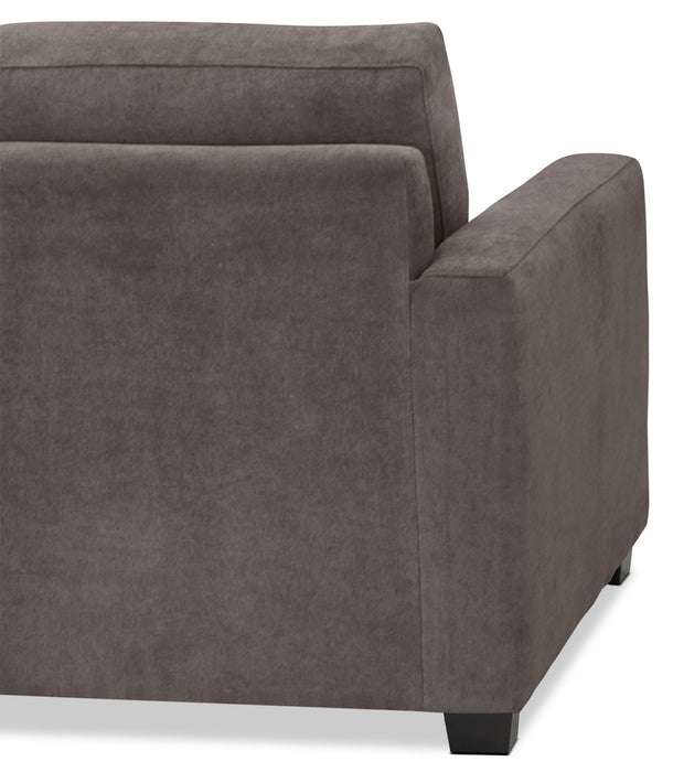 Sofa-lit double Becca en chenille –  anthracite