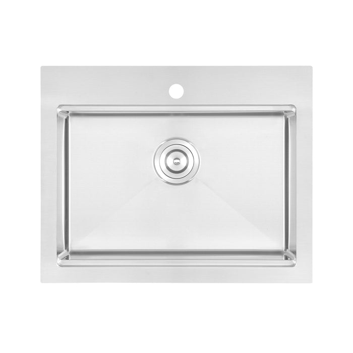 Évier de cuisine poste de travail encastré Ancona de 25 po - AN-3126