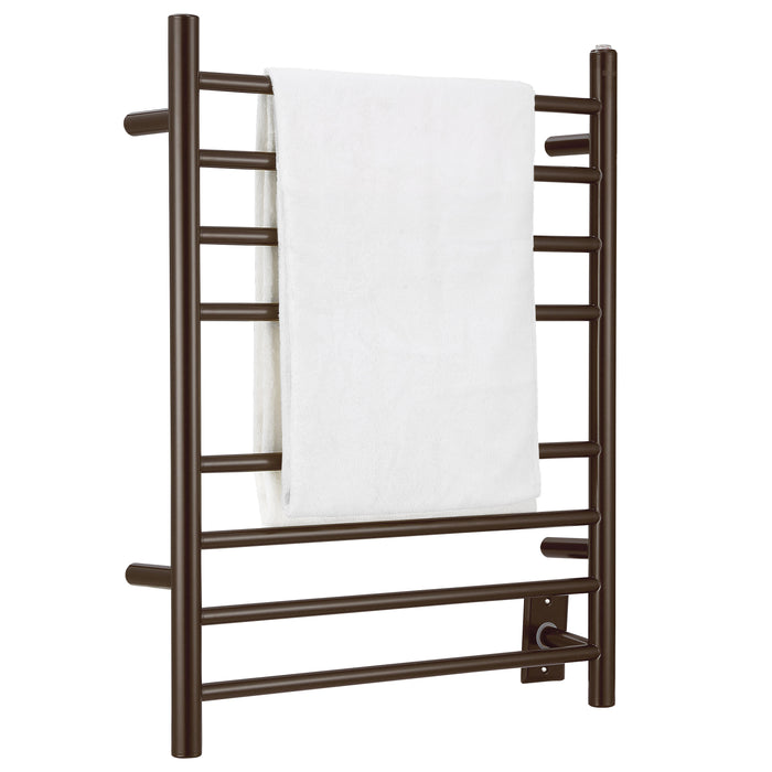 Porte-serviettes chauffant électrique Prestige d’Ancona 8 barres, câblé ou branché - AN-5382