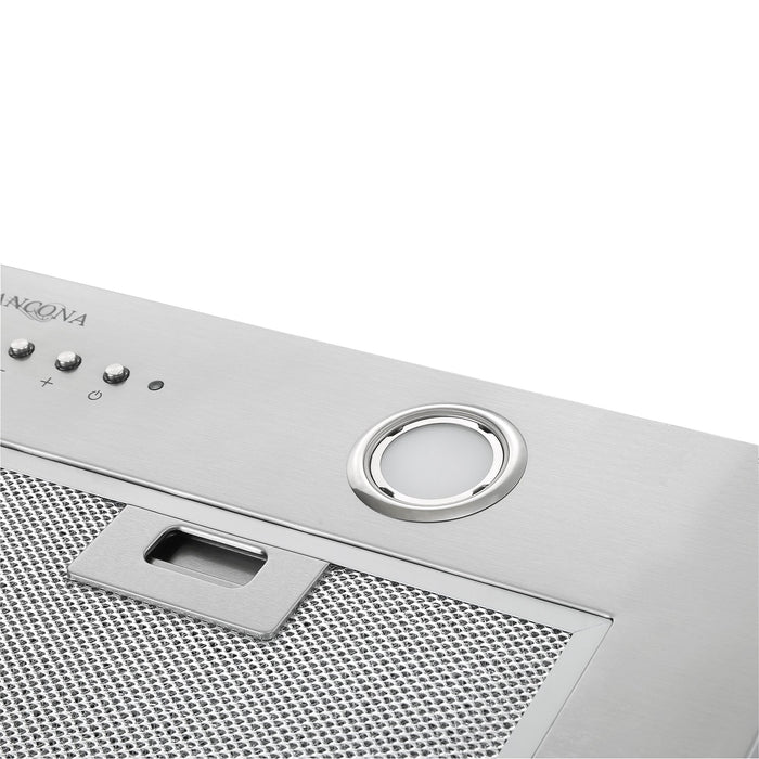 Hotte de cuisinière encastrée à conduit BNL430 d’Ancona de 28 po avec veilleuse - AN-1316