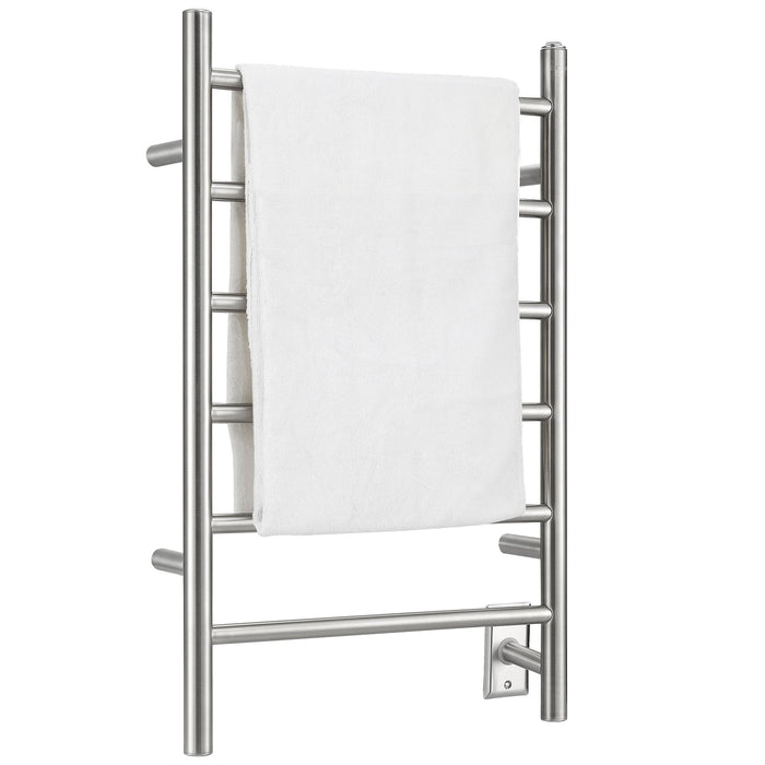 Porte-serviettes chauffant électrique Comfort d’Ancona 6 barres, câblé et branché - AN-5307