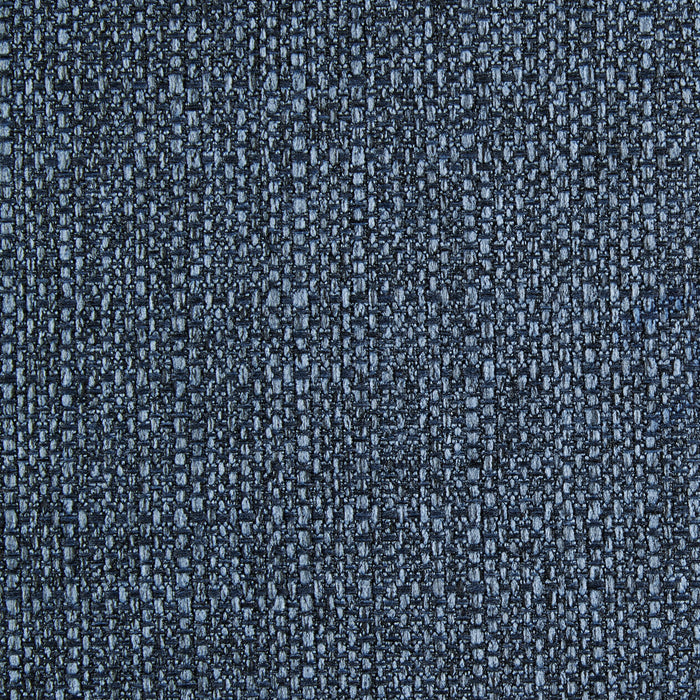 Tabouret Eden de hauteur comptoir en tissu d’apparence lin et en métal - bleu