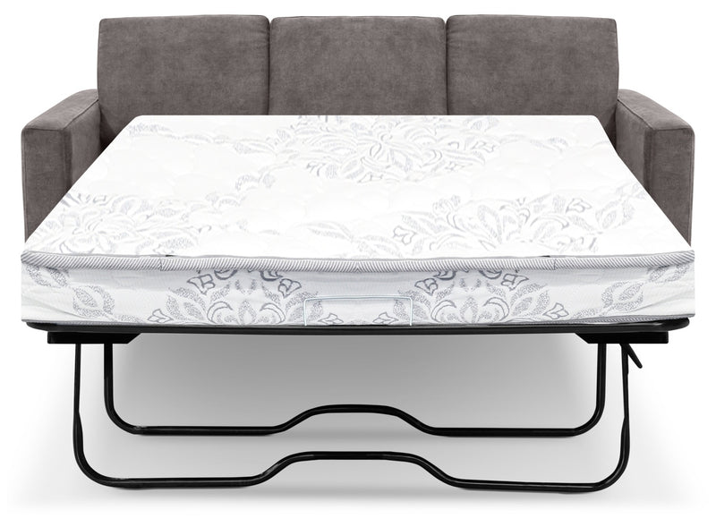 Sofa-lit double Becca en chenille –  gris