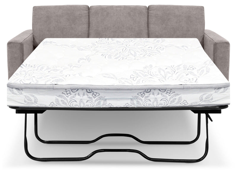 Sofa-lit double Becca en chenille –  cendre