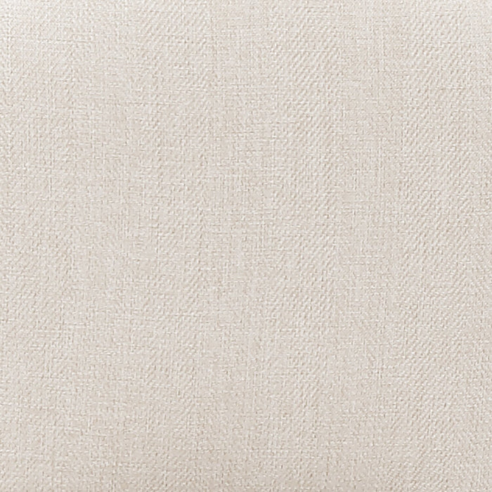 Chaise de salle à manger Elijah en tissu d’apparence lin et en métal - taupe