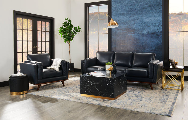 2 tables d’appoint gigognes Emery de 20 po - cappuccino et dorées