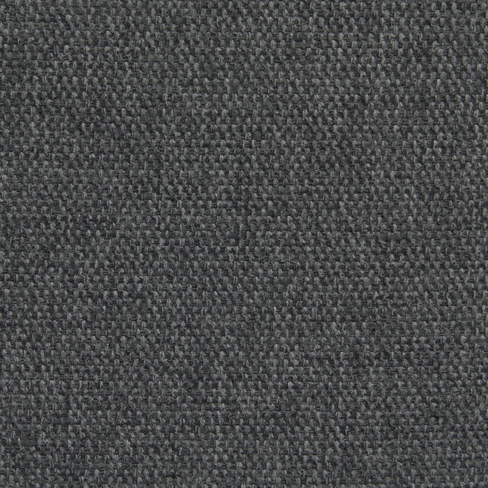 Fauteuil modulaire en coin Evolve de Scott Living de 39,5 po en tissu d’apparence lin avec coussins en duvet et plumes - gris anthracite