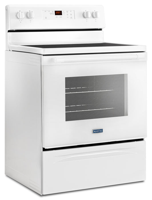 Cuisinière électrique Maytag de 5,3 pi³ avec technologie AquaLiftMD et autonettoyage - blanche - YMER6600FW