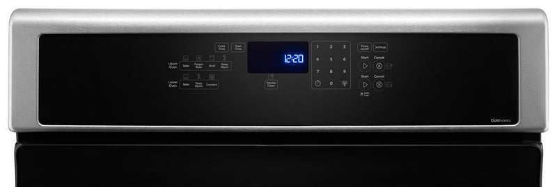 Cuisinière à gaz Whirlpool de 6 pi³ avec technologie AquaLiftMD et autonettoyage - acier inoxydable - WGG745S0FS