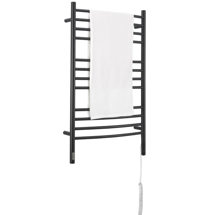 Porte-serviette chauffant double mural Lustra d’Ancona à 12 barres avec minuterie intégrée - AN-5451